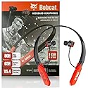 CJ TECH Bobcat Neckband Bluetooth Headphones - Earphones with Microphone, 80H Battery, Fast Charging - IPX4 Sweatproof Sports Headphones for Running…