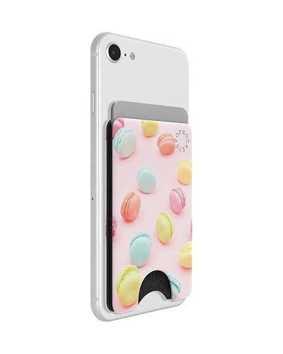 PopSockets Phone Wallet, Phone Card Holder, No Grip Wallet - Macaroons