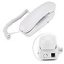 Wall-Mounted Landline Telephone, Family Hotel Desktop Landline Telephone.(White)