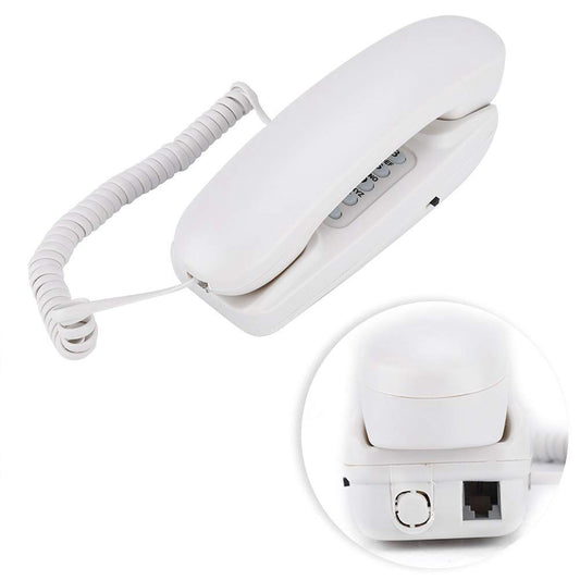Wall-Mounted Landline Telephone, Family Hotel Desktop Landline Telephone.(White)