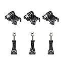 Quick Release Buckle Clip Basic Base Mount Kit, Compatible with Gopro Hero13/12/11/10/9/8/7/6/5/4/3+/3 DJI Osmo Action, AKASO, SJCAM Action Camera(6