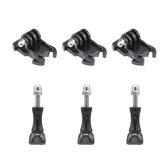Quick Release Buckle Clip Basic Base Mount Kit, Compatible with Gopro Hero13/12/11/10/9/8/7/6/5/4/3+/3 DJI Osmo Action, AKASO, SJCAM Action Camera(6