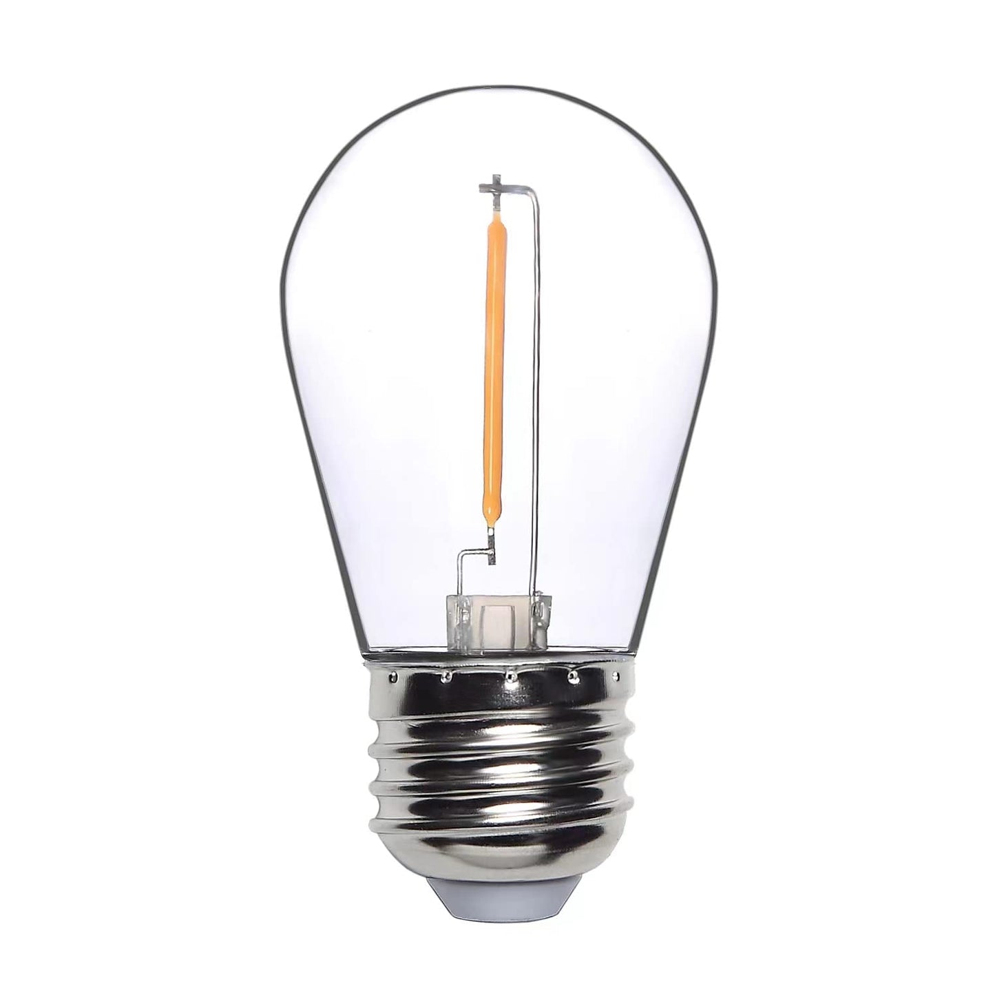 S14 Replacement Light Bulbs 24 Pack LED, Waterproof Shatterproof 1W Outdoor String Light Bulbs, E26 Regular Base, 2200K Warm White, Non-Dimmable