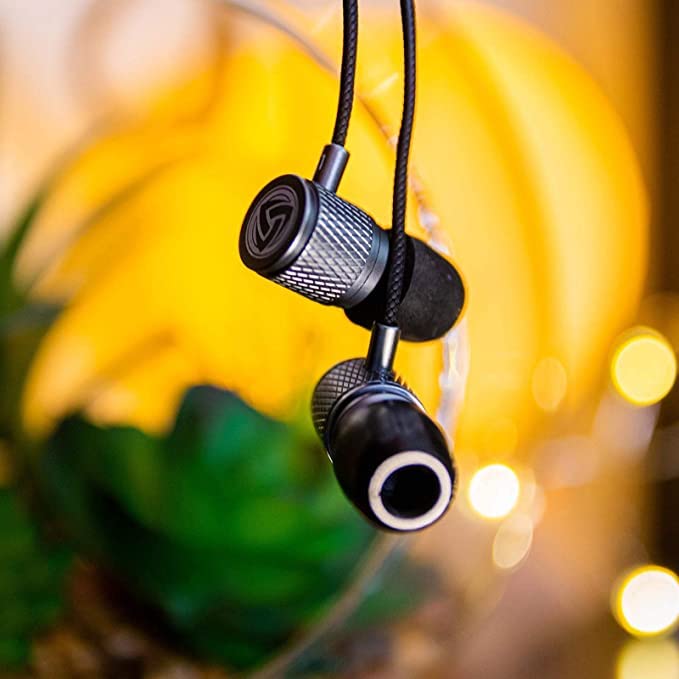 LUDOS Ultra Wired Earbuds in-Ear Headphones, 5 Years Warranty, Earphones with Microphone, Noise Isolating Ear Buds, Memory Foam for iPhone, Samsung