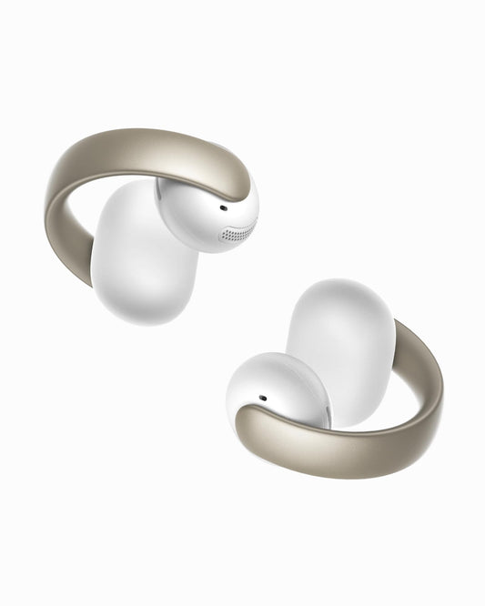 Soundcore AeroClip by Anker, Open-Ear Earbuds, Clip-On Headphones, Adaptive Comfort, Clear Calls with 4 Mics and AI, Stable Fit, 12mm Drivers