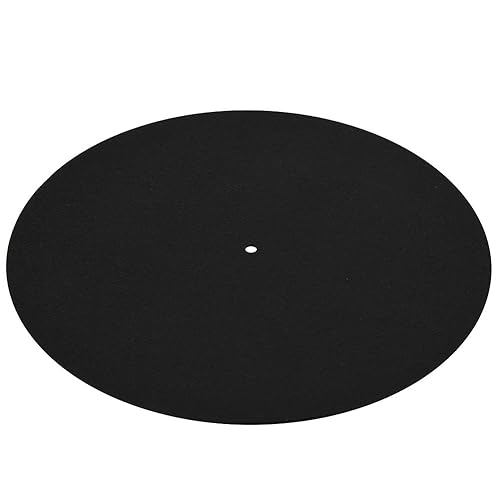 Ultra-Thin Anti-Static Turntable Record Pad, Turntable Soft Slipmat,Reduce Vibration,Reduce The Back Noise,Keeping Disc Clean,for All Record Players