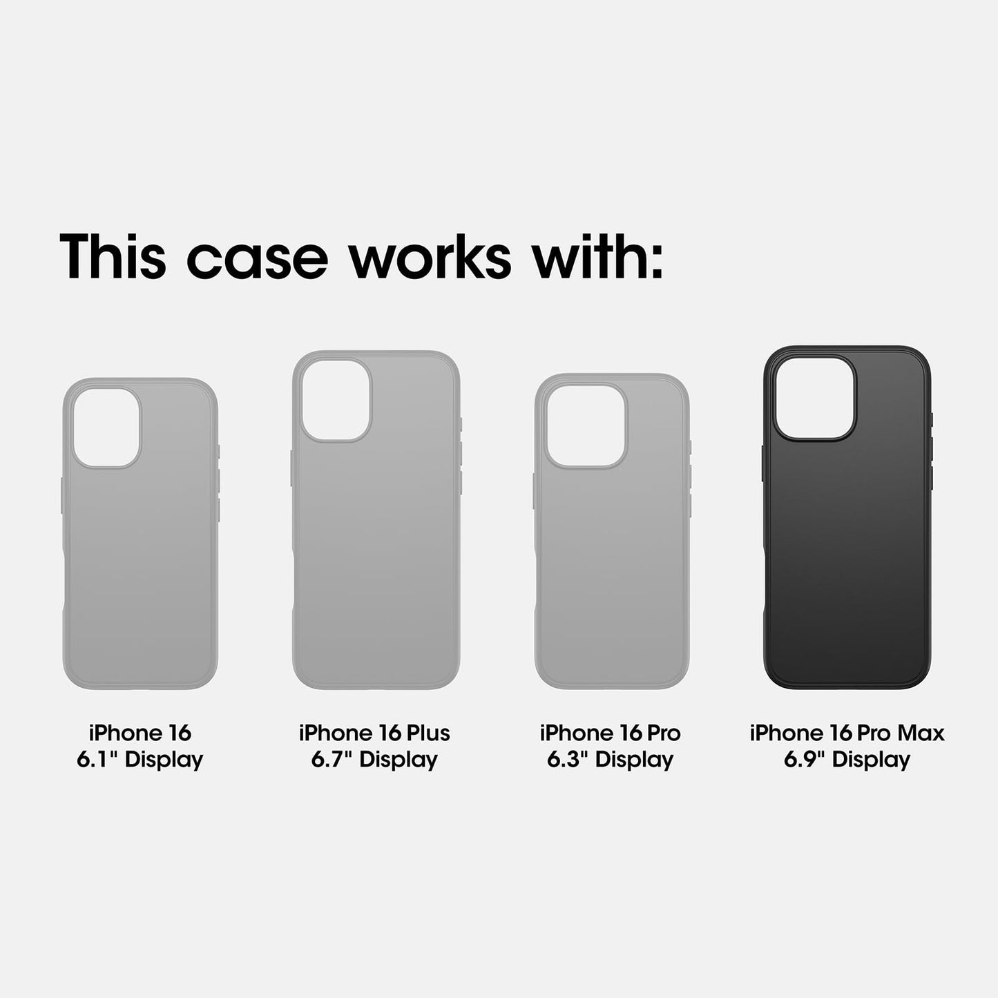 OtterBox iPhone 16 Pro Max Defender Series Case - Black - Tough, Rugged & Durable iPhone Case, Snaps on MagSafe, Multi-Layer, Impact Absorbing iPhone
