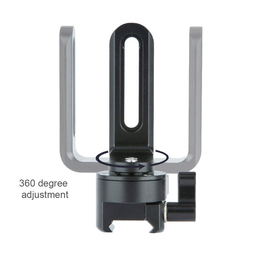 NICEYRIG Quick Release NATO Clamp with NATO Rail, EVF Support Monitor Mount - 308