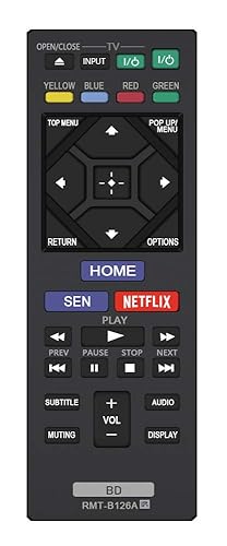 New RMT-B126A Remote Control Replacement for Sony Blu-Ray Disc DVD Player BDPBX120 BDPBX320 BDPBX520 BDPBX620 BDPS1200 BDPS2100 BDPS2200 BDPS3200