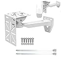 GledeYeTec CCTV Security Wall Mount Bracket with Duckbill & L-Shaped Adapter for Dome Cameras & Solar Panels, Includes 2 Extra 30cm Cable Ties