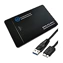 Everything But Stromboli SSD Enclosure Case for SATA 2.5" Hard Drive/Solid State Drive, USB 3.0 Cable, Tool Free Type, Works with Samsung, PNY
