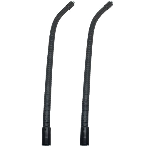 SYCZIOHU 12 Inch Gooseneck Tube Extension Holder 2 Pcs Metal Hose Arm Flexible Microphone Gooseneck Stand for Phone Holder and Action Camera (Thread