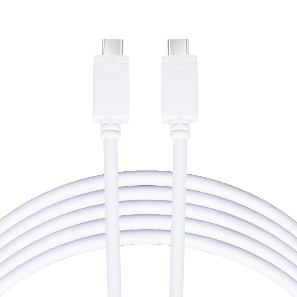 20ft USB C to USB C Cable - Extra Long USB Type C - Compatible with Samsung, iPad Pro, Android Devices, Camera Tethering and More (White)