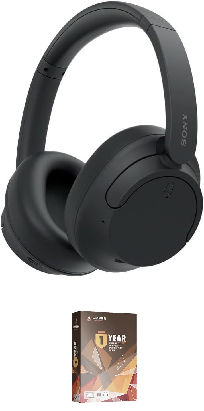 Sony WH-CH720N-BLACK Noise Canceling Headphones with Quick Charge with an Additional 1 Year Coverage (2023)
