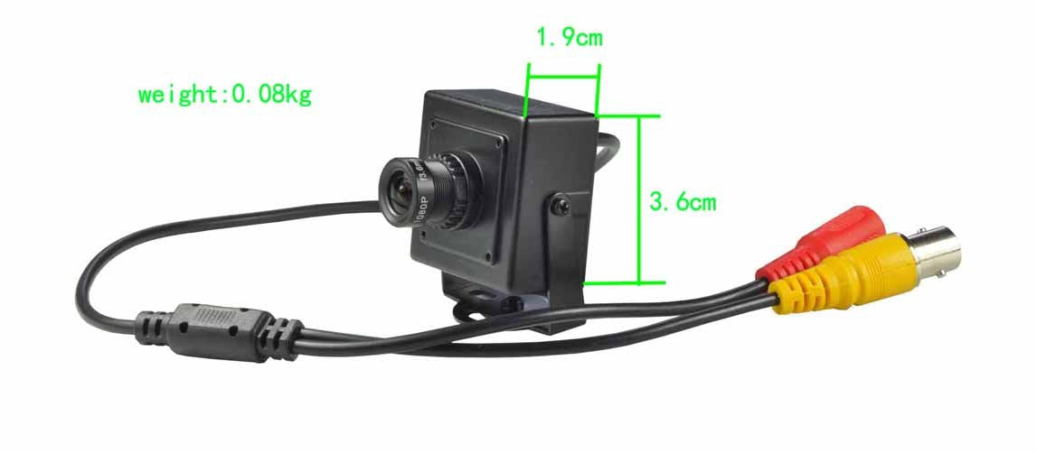 ansice-- Wired Analog Indoor CCTV Surveillance 3.6mm Lens Mini Case Security Camera 750TVL CMOS with Filter CCTV Motion Detective