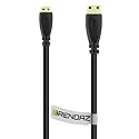 BRENDAZ - Micro HDMI to HDMI Cable, HDMI HDTV with Ethernet Compatible with ASUS Chromebook C201, Flip C100PA Laptop and MeMo Pad FHD 10 ME302C, Smart