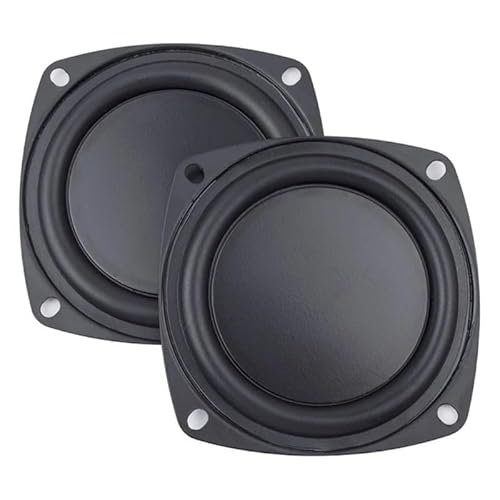 SiyphuNing 2 Pack 4 Inch 105mm Woofer Vibrating Membrane Iron Rubber Vibration Diaphragm Plate Replacement Passive Radiator Film for Bass Speaker