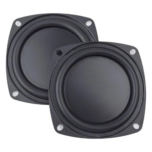 SiyphuNing 2 Pack 4 Inch 105mm Woofer Vibrating Membrane Iron Rubber Vibration Diaphragm Plate Replacement Passive Radiator Film for Bass Speaker