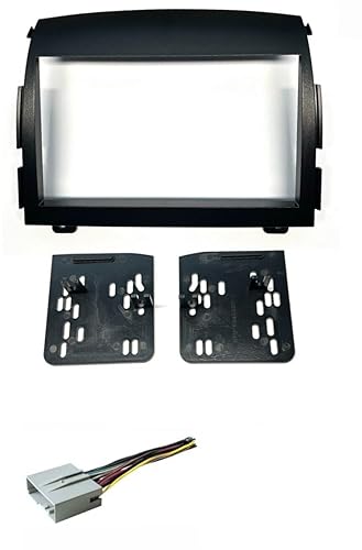 Car Stereo Dash Kit and Wire Harness for Installing a Double Din Aftermarket Radio for 2006 2007 2008 Hyundai Sonata