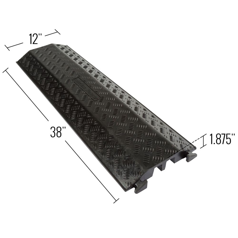 2-Channel Modular Drop-Over Cord Protector Cover Guard