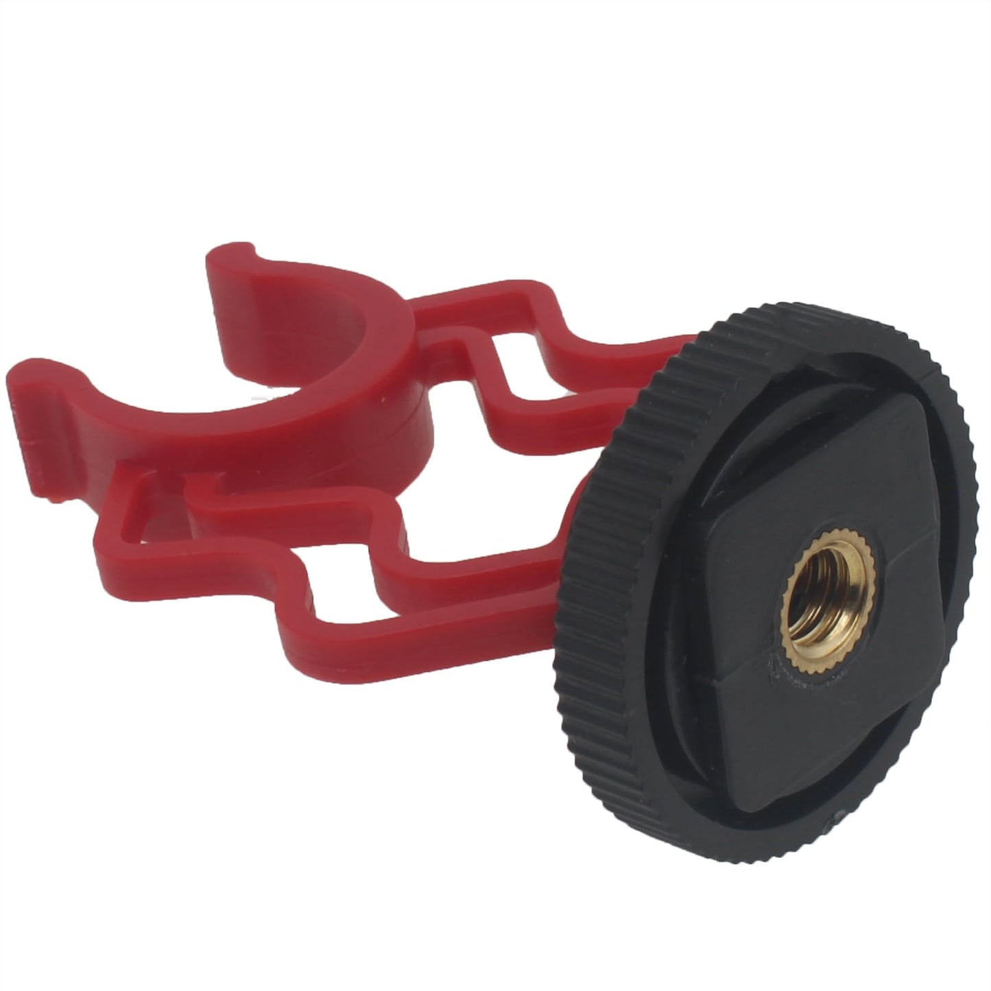 SYCZIOHU 2 PCS Microphone Shock Mount Holder Red Bracket Shockmount for External Video Mic with 1/4'' Screw Female Mount for Making Vlog and Video