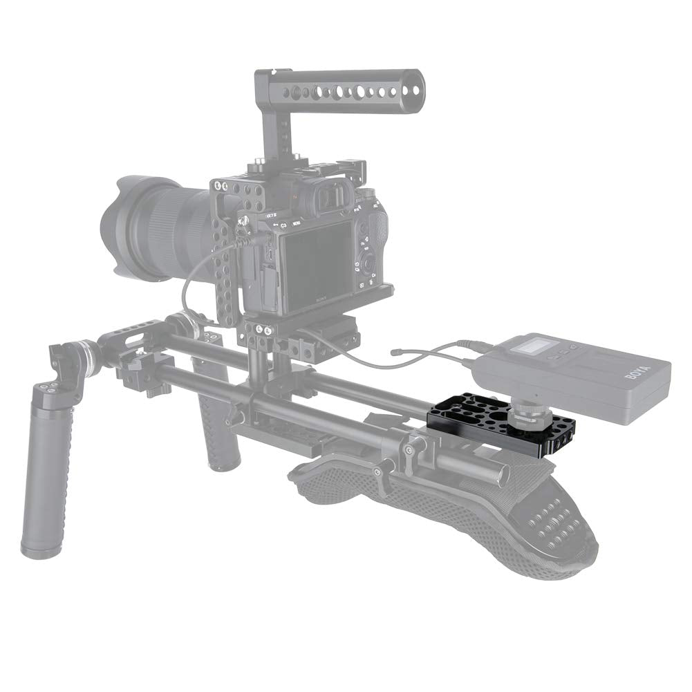 NICEYRIG Camera Cheese Plate Switching Easy Plate Applicable for Railblocks, Dovetails, Short Rods