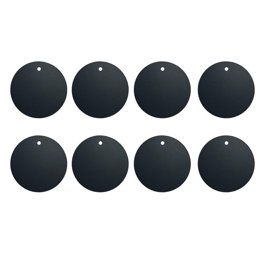 BGJRBY Mount Metal Plate?8Pack? for Magnetic Car Mount Phone Holder with Full Adhesive for Phone Magnet, 8 X Round (Black)