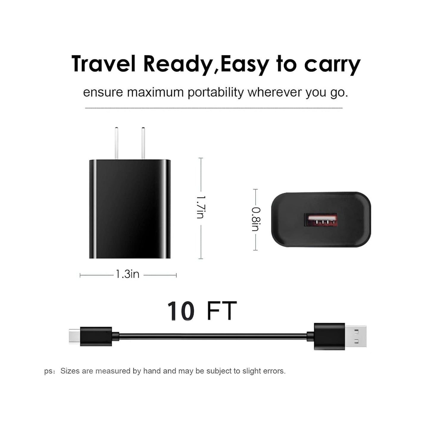 10FT USB C Camera Charger Adapter for Arlo Essential 2K, Alro Essential 2nd Generation, Blink Mini 2nd, Blink Outdoor 4 4th Generation Camera, Ring