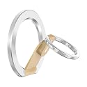 RapidX Snapo 2-in-1 Magnetic Phone Grip & Stand, Holder with Adjustable Kickstand, MagSafe Compatible with iPhone 14, 13, 12 Pro, Pro Max, Mini (Gold)