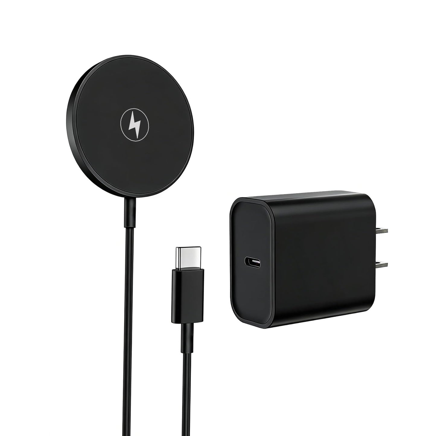 Magnetic Wireless Charger Apple Mag-Safe Charger,[Apple MFi Certified] iPhone Charger Block&15W Wireless Charging Pad for iPhone 17 Pro Max/17 Pro/17