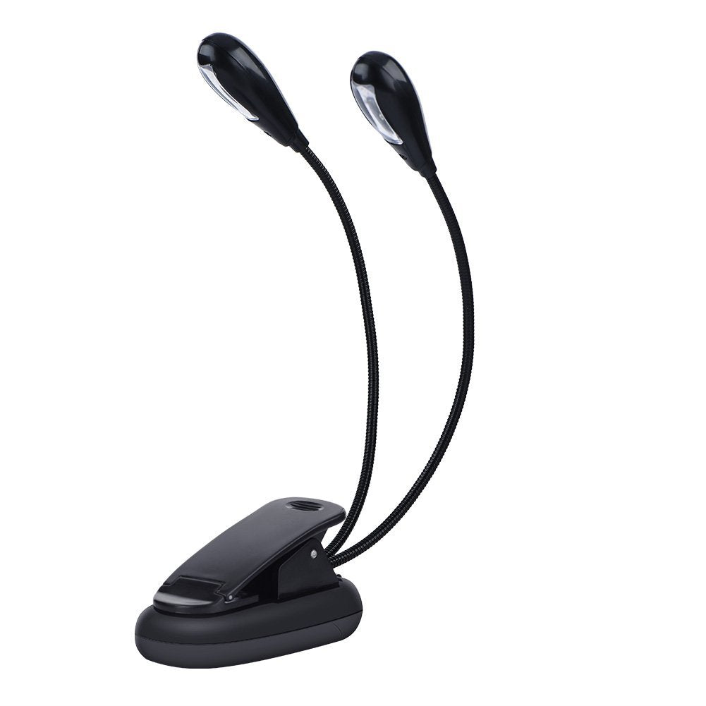 eecoo Clip On Book Light, Adjustable Reading Lamp, LED Eye Care Design for Music Practice, Home Study, Office Use