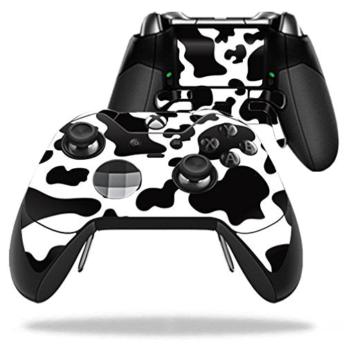 MightySkins Skin Compatible with Microsoft Xbox One Elite Controller - Cow Print | Protective, Durable, and Unique Vinyl Decal wrap Cover | Easy