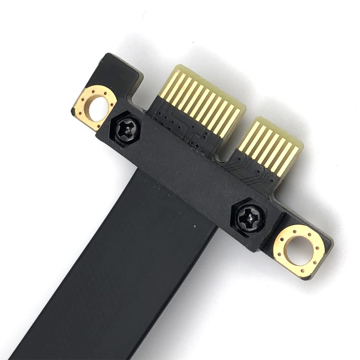 FainWan PCI-e PCI Express 36Pin 1X Extension Cable with Gold-Plated Connector (90 Degrees)