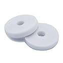 Reusable Fastening Cable Ties Nylon Tape 5 Meter (2 Pack) White, 3/5 inch Double Side Hook Roll Hook and Loop Straps, Wires Cords Management Wire