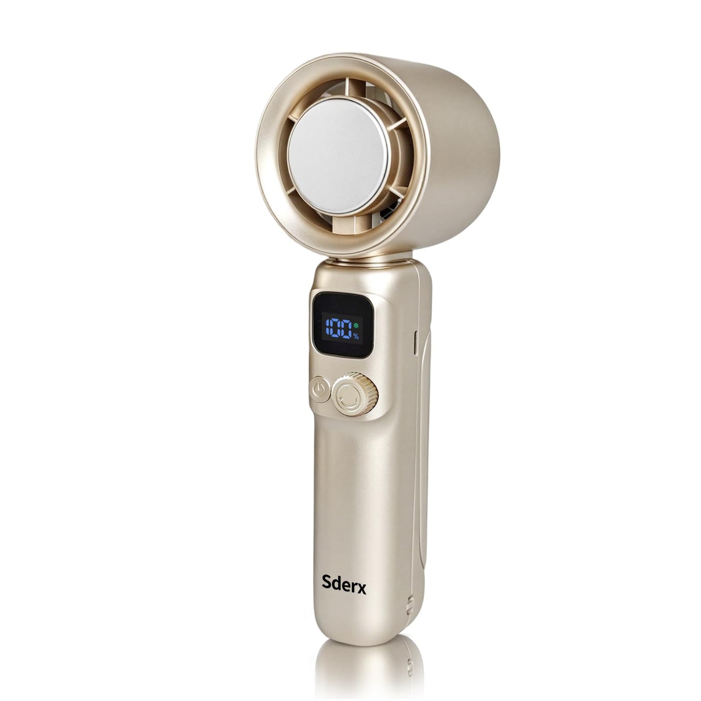 Sderx Handheld Fan, 4000mAh Ice Cooling Turbo Fan with Battery Display