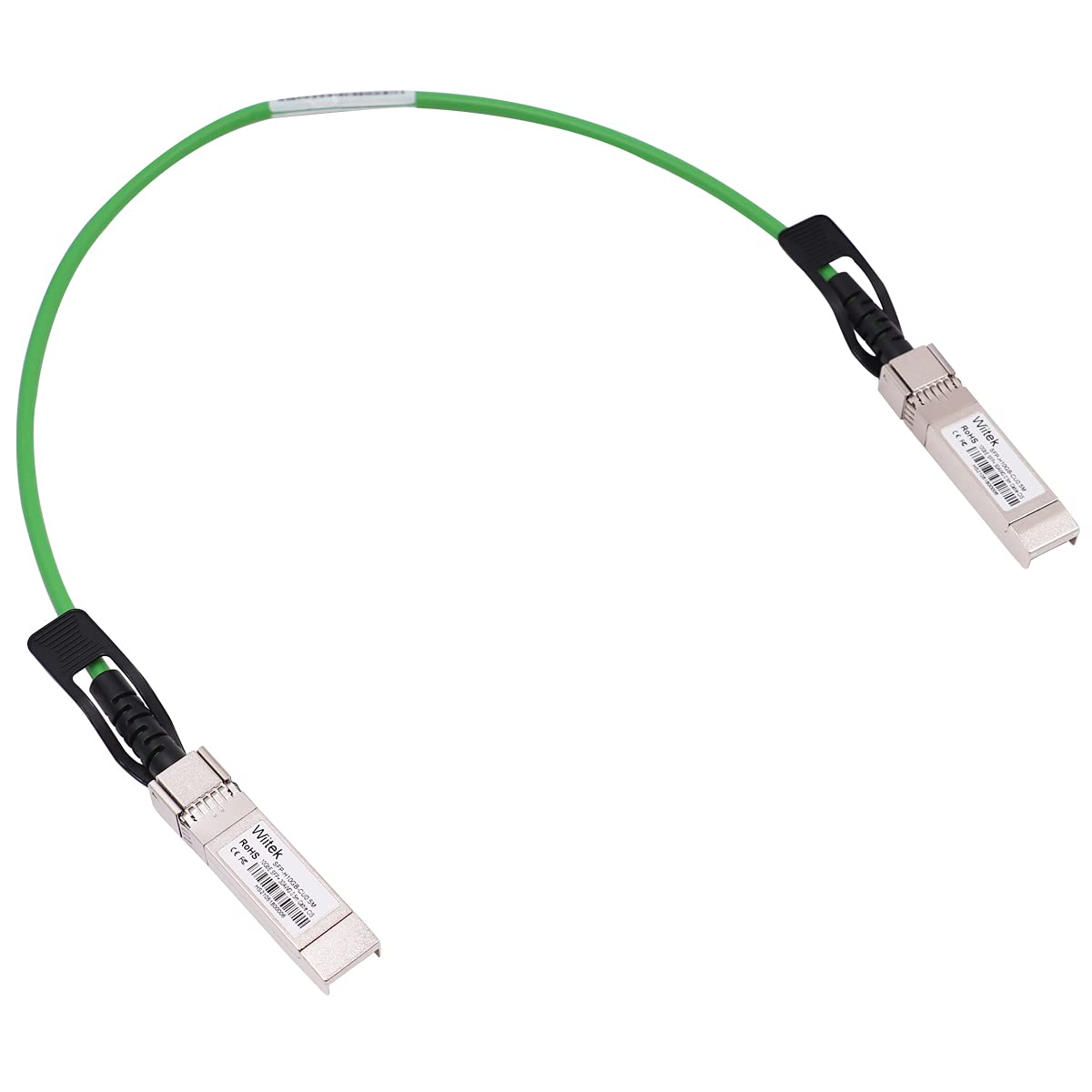 [Green Colored] 0.5m 10G SFP+ DAC Twinax Cable, 10Gbase-CU SFP+ Copper Cable, Compatible for Cisco SFP-H10GB-CU0.5M, Ubiquiti, Juniper, Mellanox