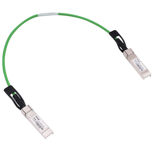 [Green Colored] 0.5m 10G SFP+ DAC Twinax Cable, 10Gbase-CU SFP+ Copper Cable, Compatible for Cisco SFP-H10GB-CU0.5M, Ubiquiti, Juniper, Mellanox