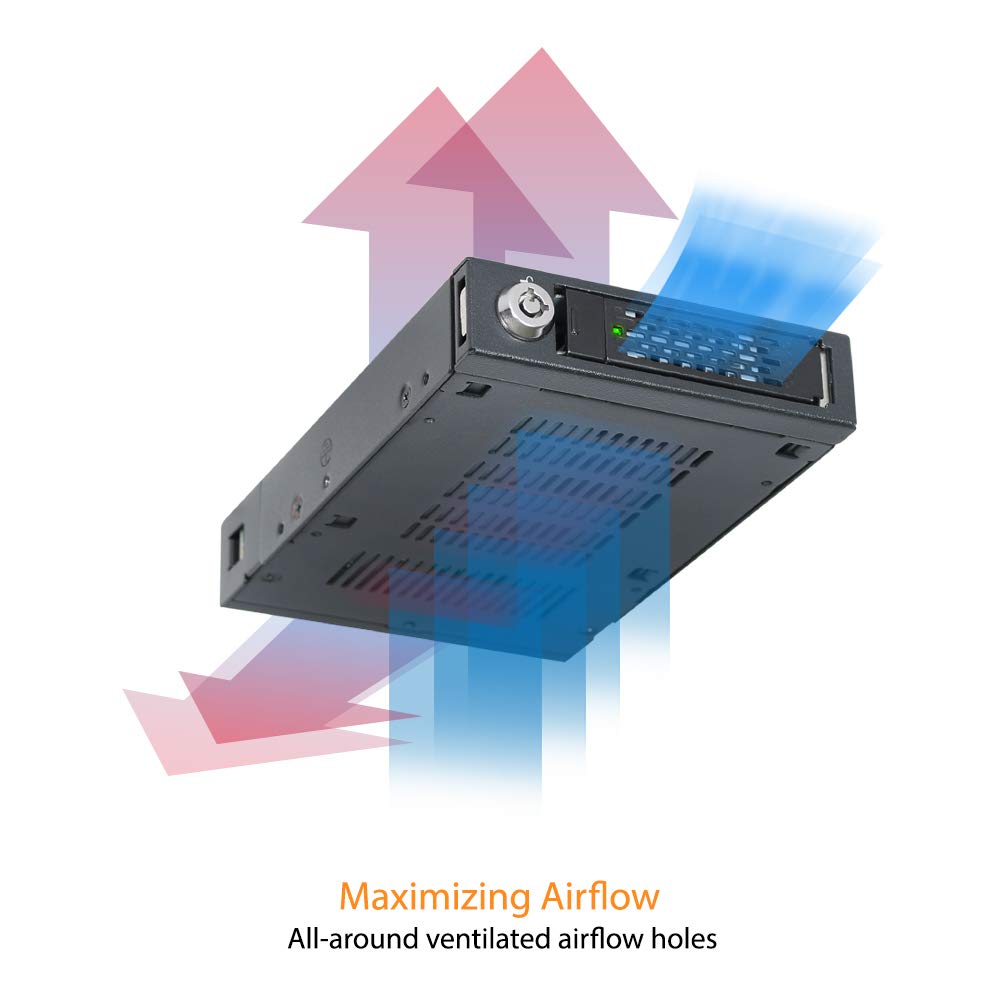 ICY DOCK M.2 NVMe PCIe 4.0 Removable Backplane Enclosure for 3.5" Drive Bay - MB601M2K-1B