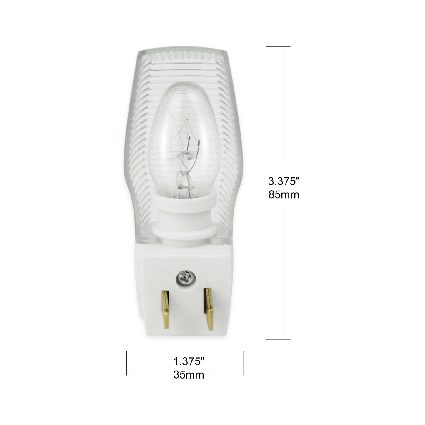 OSKOS 6 Pack Plug in Night Light with Manual On/Off Switch, 7W Incandescent Bulb Included, ETL Listed