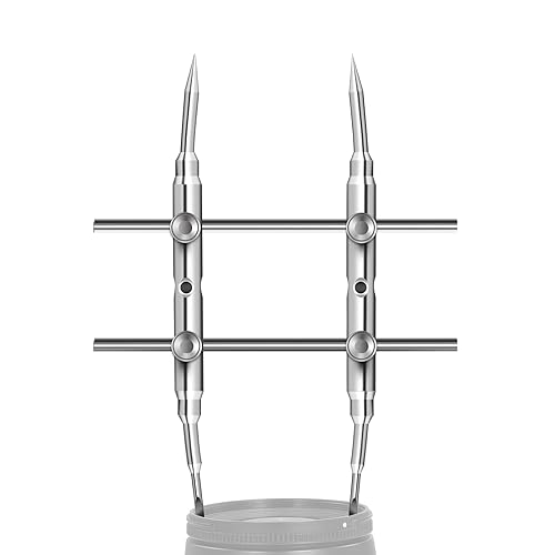 NEEWER Stainless Steel Lens Spanner Wrench, Professional Curved Double Sided Pointy/Flat Tips Lens Removal Tool with Four Screws, Lens Repairing