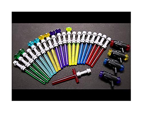 Brick Loot 75+ Mini Weapons Pack – Light Sabers, Blasters & Accessories for Lego Minifigures, Star Wars Compatible Toy Set Ages 6+