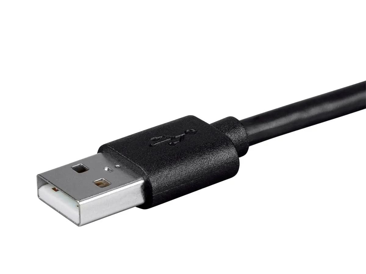 Monoprice USB Type-C to USB Type-A 2.0 Cable - 480Mbps, 3 Amp, 26AWG, 13.1 Feet, Black - Essential Series