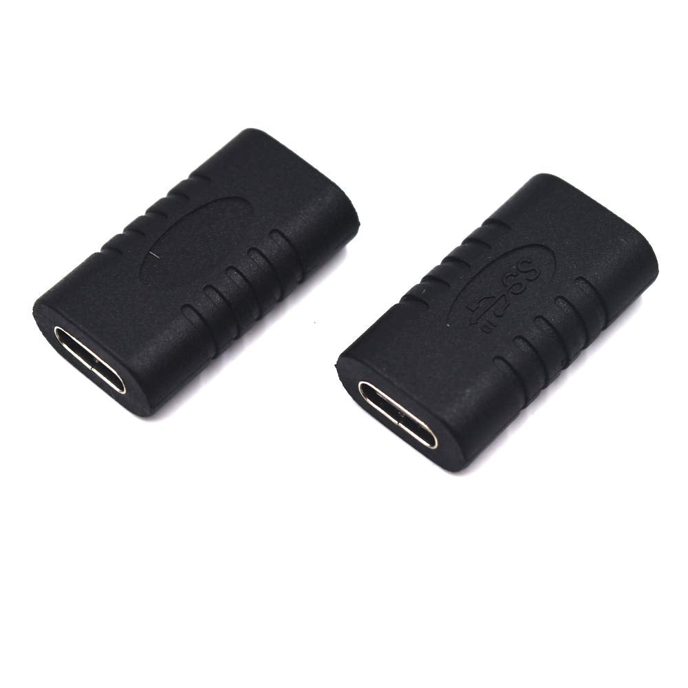 Kework 2 Pack USB Type C Coupler, USB 3.1 C Female to Female Extension Connector Adapter