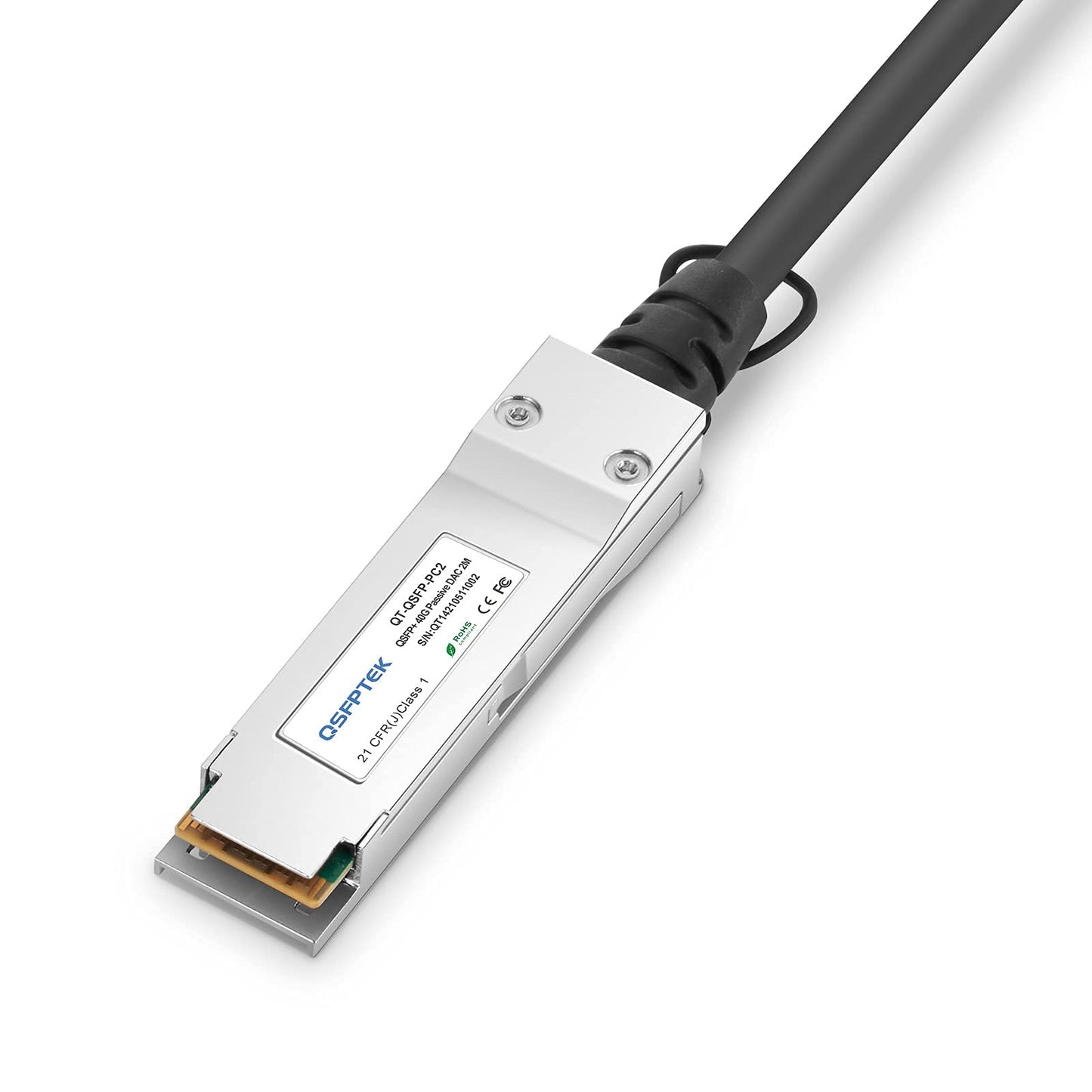 40G QSFP DAC Cable, 2M (7ft) 40GBASE-CR4 Passive Direct Attach Copper Twinax Cable, QSFP+ to QSFP+ Network Transceiver Compatible with Cisco