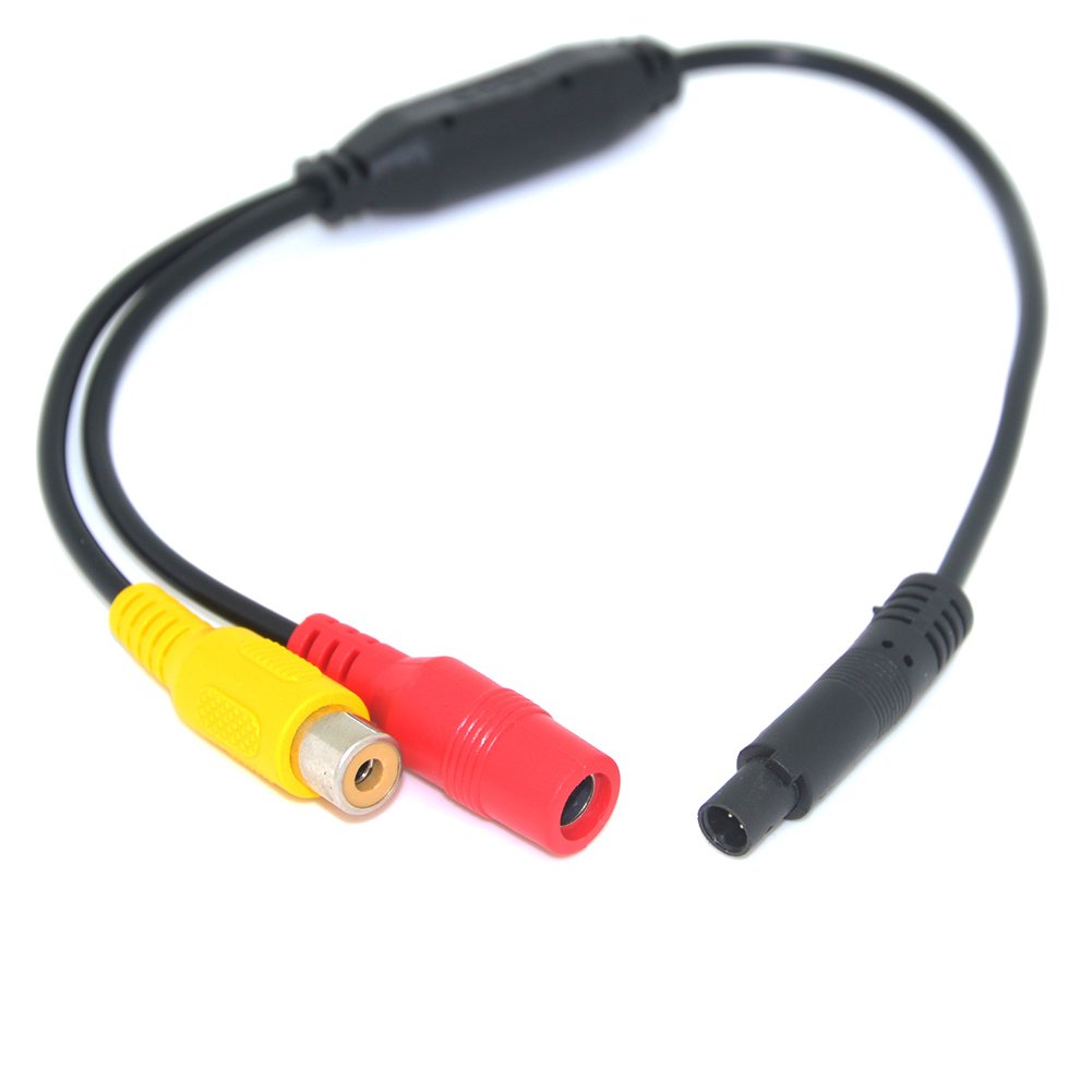 Auto Wayfeng WF 4-Pin to RCA (A/V) Adapter - 4 Pin to RCA Monitor/Camera Adapter
