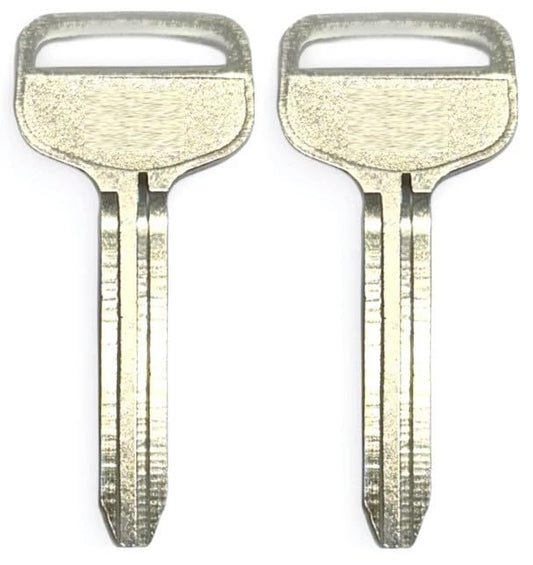 Set of Two Metal Key Blank TR47-X217 for Toyota Pontiac Vibe, 4-Runner, Camry, Celica Coupe, Corolla, Pickup, RAV-4, Sienna, Solara, Supra, Tacoma