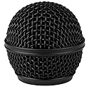 Talent DM-RGB Black Microphone Ball Head Mesh Grill for Shure SM58 BETA58 SM58LC SV100 RK143G PGX2