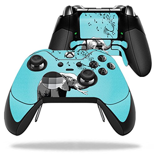 MightySkins Skin Compatible with Microsoft Xbox One Elite Controller - Musical Elephant | Protective, Durable, and Unique Vinyl wrap Cover | Easy