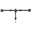 StarTech.com Desk Mount Triple Monitor Arm - Ergonomic VESA 3 Monitor Mount up to 27" - Articulating & Height Adjustable Pole Mount
