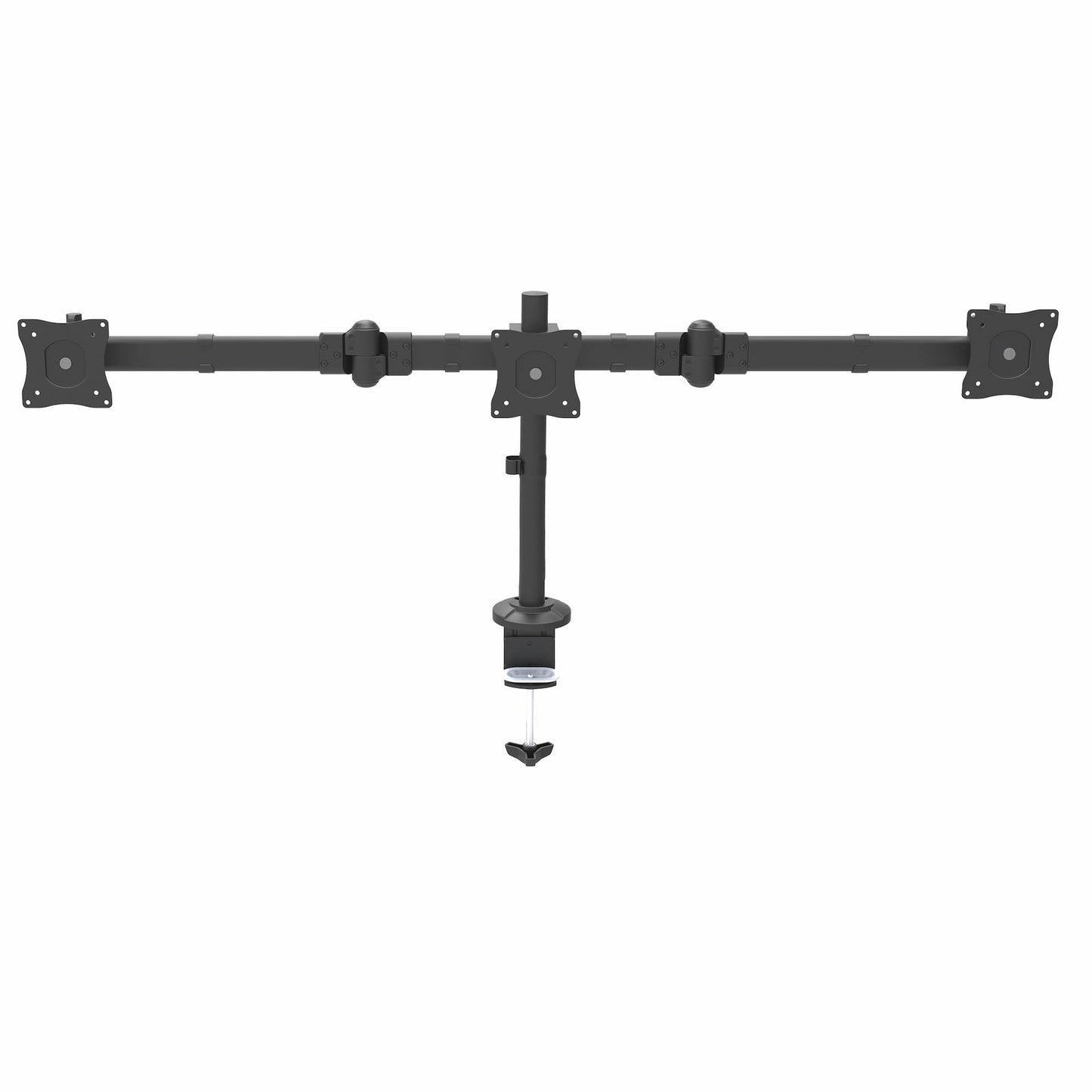 StarTech.com Desk Mount Triple Monitor Arm - Ergonomic VESA 3 Monitor Mount up to 27" - Articulating & Height Adjustable Pole Mount